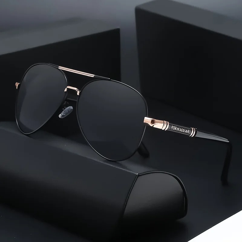 1/2PCS Retro Polarized Sunglas - Metal Photo Panel 评论和价格