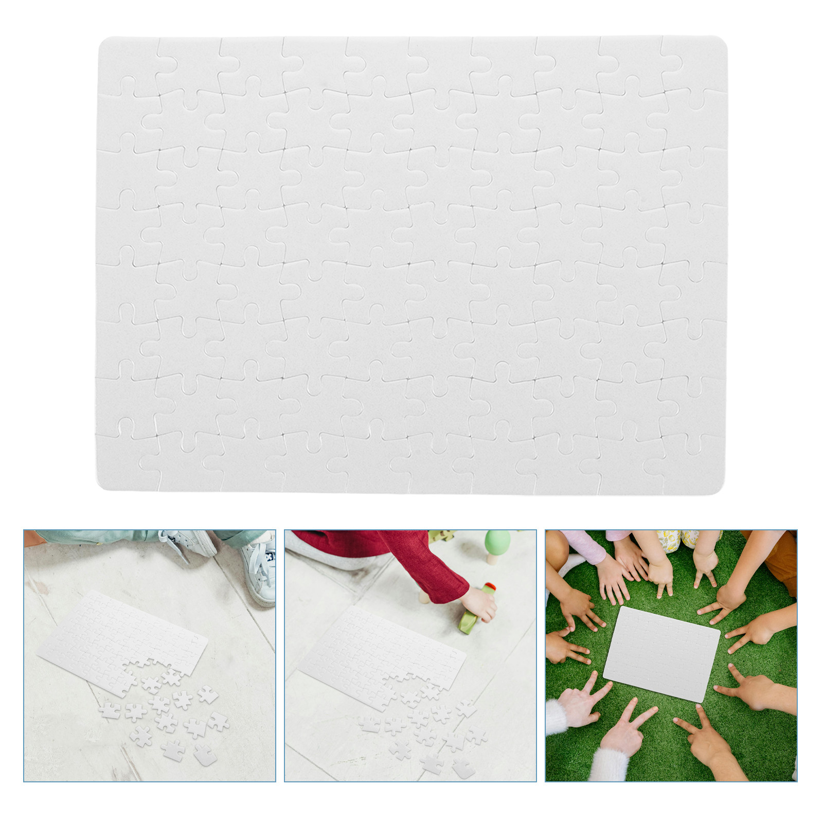 Blank Jigsaw Puzzle Sheets – 4 - Puzzle Blank White 评论和价格