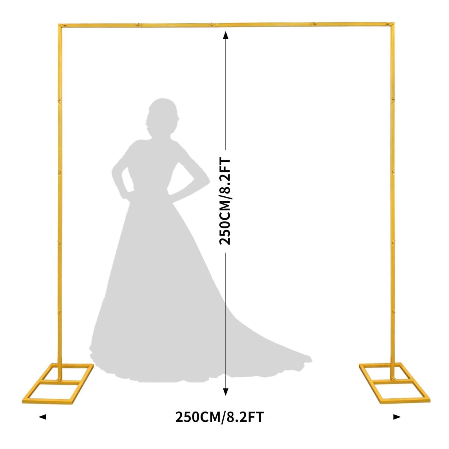 Gold Metal Square Backdrop Sta - Metal Photo Panel 评论和价格